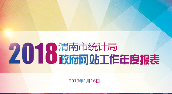 渭南市统计局2018年政府网站工作年度报表